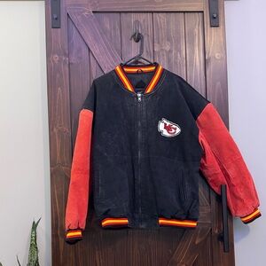 Vintage (Late 90’s) Real Leather, Mens CHIEFs Jacket/ Coat, XL $250